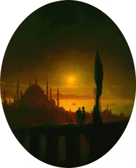 Moonlit night at the seaside 1847 by Ivan Aivazovsky