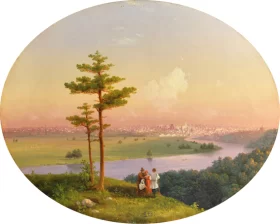 A View onto Moscow from the Sparrow Hills 1848 by Ivan Aivazovsky