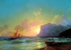 Sea, Koktebel Bay by Ivan Aivazovsky