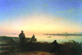The Mekhitarist Fathers on Lazarus Island, Venice 1843 by Ivan Aivazovsky