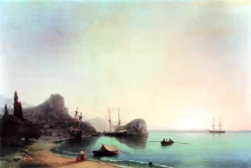 Italian Landscape 1855 by Ivan Aivazovsky