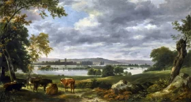 Dedham Vale with the River Stour in Flood by John Constable