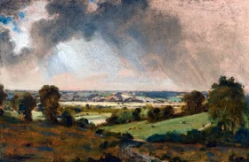 Dedham Vale, with a View to Langham Church, East of Vale Farm, East Bergholt by John Constable