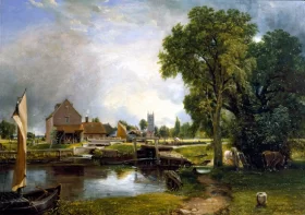 Sluice gate and mill at Dedham 1820 by John Constable Sluice gate and mill at Dedham 1820 by John Constable