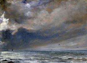 The Sea near Brighton 1826 by John Constable