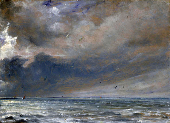 The Sea near Brighton 1826 by John Constable, oil painting reproduction on canvas The Sea near Brighton 1826 by John Constable
