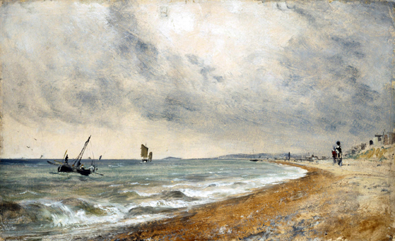 Hove Beach, with Fishing Boats 1824 by John Constable, oil painting reproduction on canvas Hove Beach, with Fishing Boats 1824 by John Constable