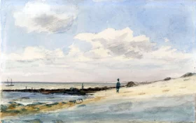 Between Folkestone and Sandgate 1833 by John Constable Between Folkestone and Sandgate 1833 by John Constable