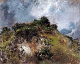 A Sandbank at Hampstead Heath 1821 by John Constable A Sandbank at Hampstead Heath 1821 by John Constable
