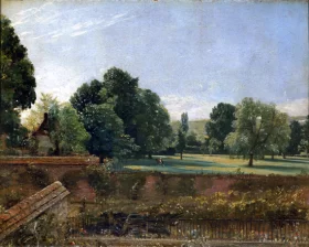 A View at Salisbury from Archdeacon Fisher's House 1829 by John Constable A View at Salisbury from Archdeacon Fisher's House 1829 by John Constable