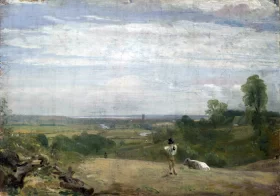 Dedham from Langham by John Constable Dedham from Langham by John Constable