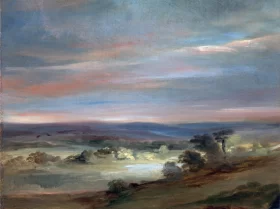 A View on Hampstead Heath, Early Morning 1821 by John Constable A View on Hampstead Heath, Early Morning 1821 by John Constable