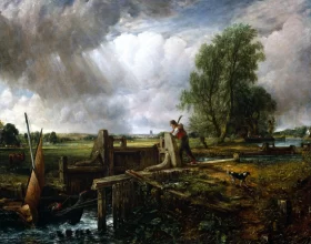 Boat Passing a Lock by John Constable Boat Passing a Lock by John Constable