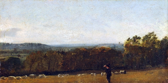 A Shepherd in a Landscape 1811 by John Constable, oil painting reproduction on canvas A Shepherd in a Landscape 1811 by John Constable