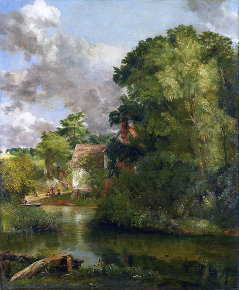 Willy Lott’s House from the Stour (The Valley Farm) by John Constable, oil painting reproduction on canvas Willy Lott's House from the Stour (The Valley Farm) by John Constable