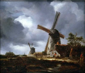 Landscape with Windmills near Haarlem 1830 by John Constable Landscape with Windmills near Haarlem 1830 by John Constable