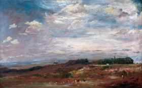 Hampstead Heath with Bathers by John Constable