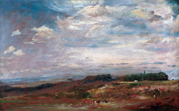 Hampstead Heath with Bathers by John Constable