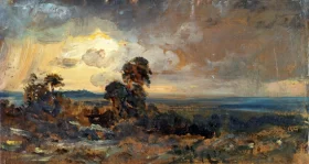 Hampstead - Stormy Sunset 1822 by John Constable Hampstead - Stormy Sunset 1822 by John Constable