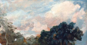 Cloud Study with Trees 1821 by John Constable Cloud Study with Trees 1821 by John Constable
