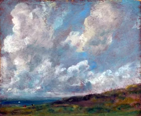 Study of Clouds Over a Landscape by John Constable