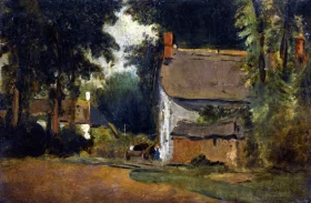 Cottages at East Bergholt, Suffolk by John Constable