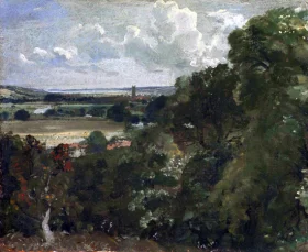 Dedham from near Gun Hill, Langham 1815 by John Constable Dedham from near Gun Hill, Langham 1815 by John Constable