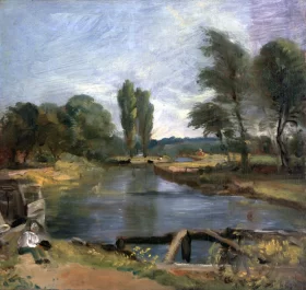 Flatford Lock by John Constable Flatford Lock by John Constable