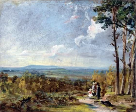 Hampstead Heath Looking Towards Harrow 1821 by John Constable Hampstead Heath Looking Towards Harrow 1821 by John Constable