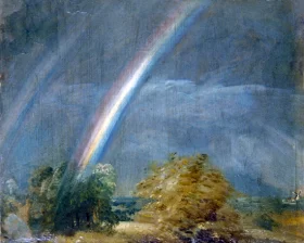 Landscape with a Double Rainbow 1812 by John Constable Landscape with a Double Rainbow 1812 by John Constable