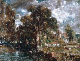 On the River Stour by John Constable On the River Stour by John Constable
