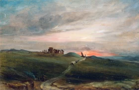 Stonehenge at Sunset 1836 by John Constable