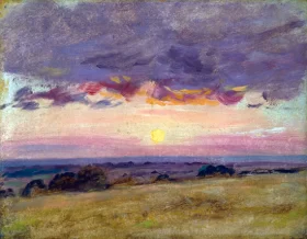 Summer Evening with Storm Clouds by John Constable