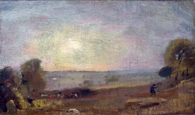 Dedham Vale from the Road to East Bergholt, Sunset 1810 by John Constable