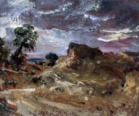 A Country Road and Sandbank by John Constable