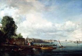 Waterloo Bridge 1820 by John Constable
