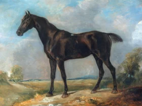 Golding Constable's Black Riding-Horse by John Constable Golding Constable's Black Riding-Horse by John Constable