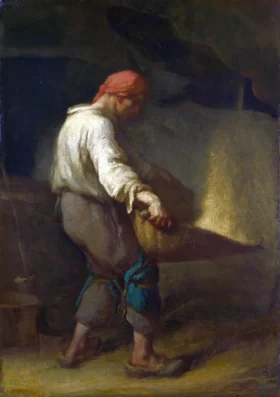 The Winnower by Francois Millet
