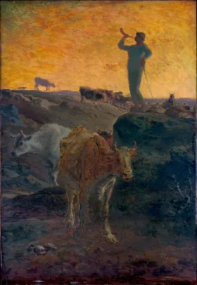 Calling the Cows Home by Francois Millet Calling the Cows Home by Francois Millet