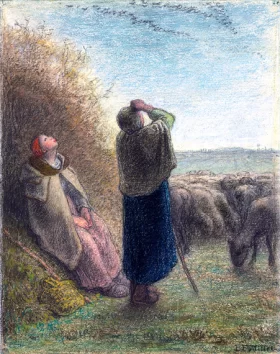 Le Passage Des Oies Sauvages by Francois Millet