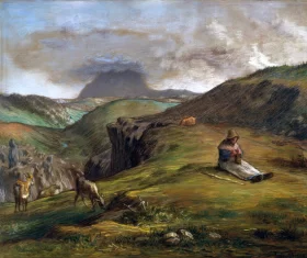 Le Puy De Dôme by Francois Millet Le Puy De Dôme by Francois Millet