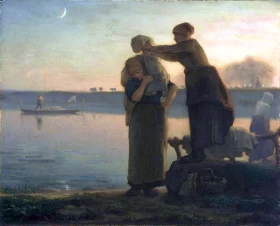 Washerwoman by Francois Millet Washerwoman by Francois Millet