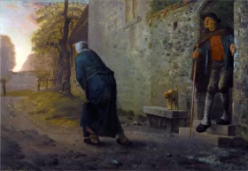 Waiting by Francois Millet Waiting by Francois Millet
