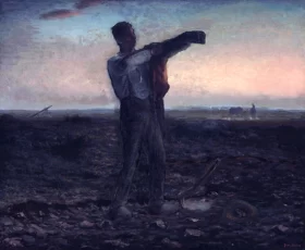 La Fin De La Journée; Effect Du Soir by Francois Millet La Fin De La Journée; Effect Du Soir by Francois Millet