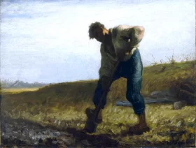 Man Turning Over the Soil by Francois Millet