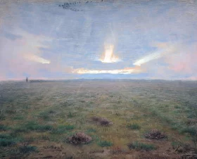L'horizon (La Plaine) by Francois Millet