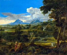 Landscape with Shepherds by Francois Millet