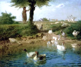 The Goosegirl by Francois Millet