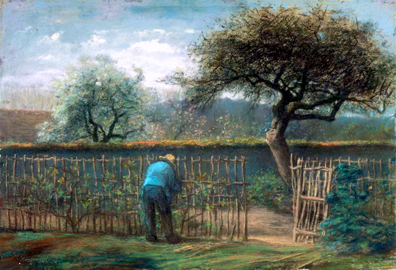 Training Grape Vines by Francois Millet