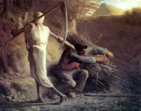 Death and the Woodcutter by Francois Millet